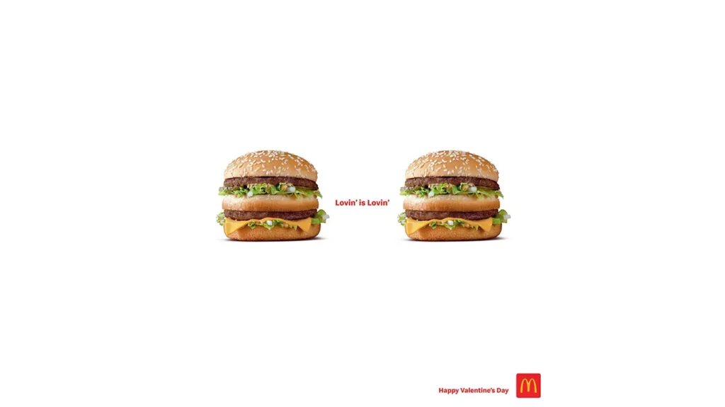 burger love - mcd valentines day