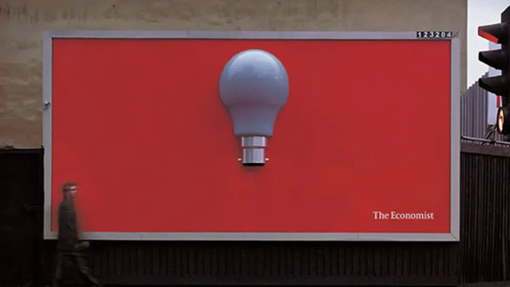 the economist billboard