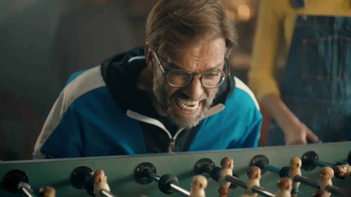 Hangry Jürgen Klopp at table football