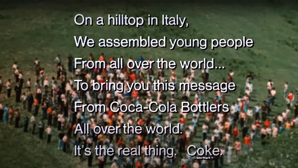 coca cola hilltop message