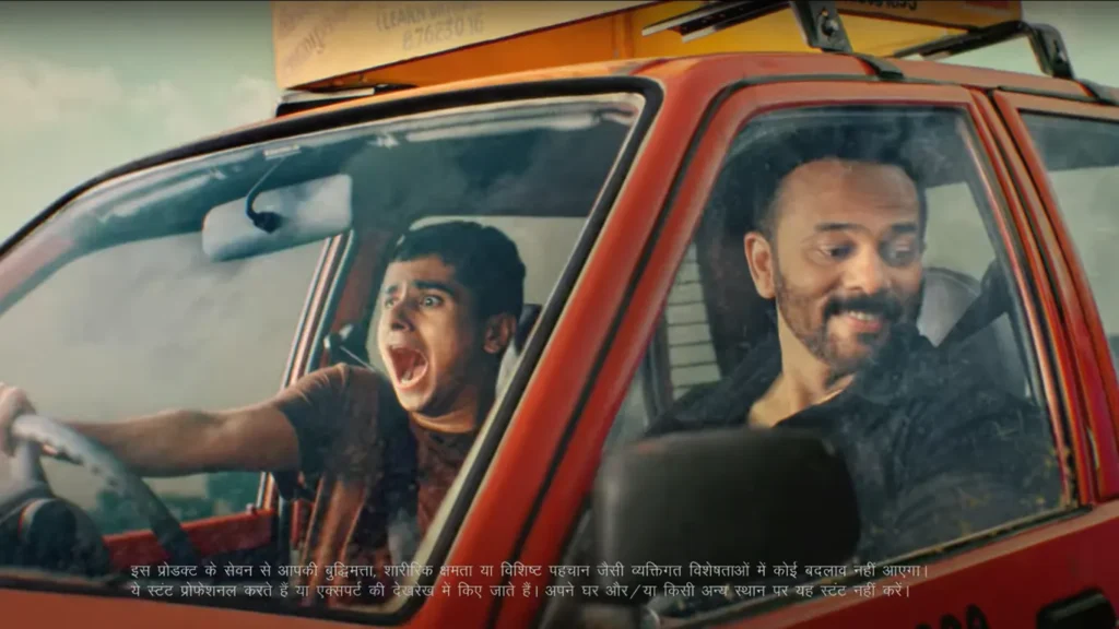 rohit shetty driving lesson in snicker ad