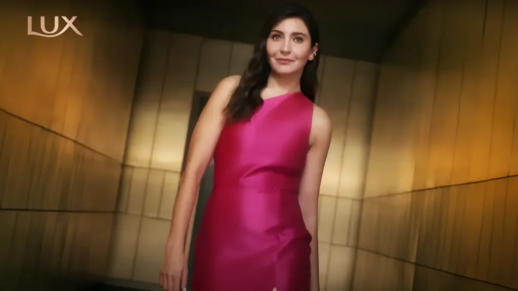 lux ad featuring anushka