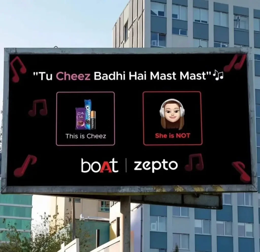 boat x zepto billboard