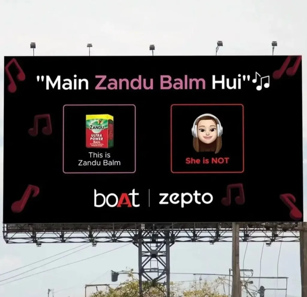 boat x zepto billboard