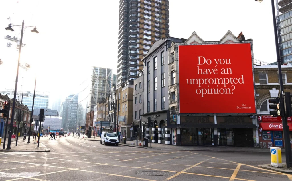 the economist - ooh billboard