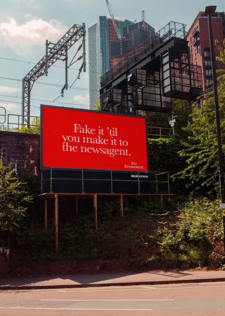 the economist - witty ooh billboard