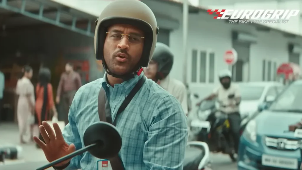 ms dhoni tvs eurogrip ad